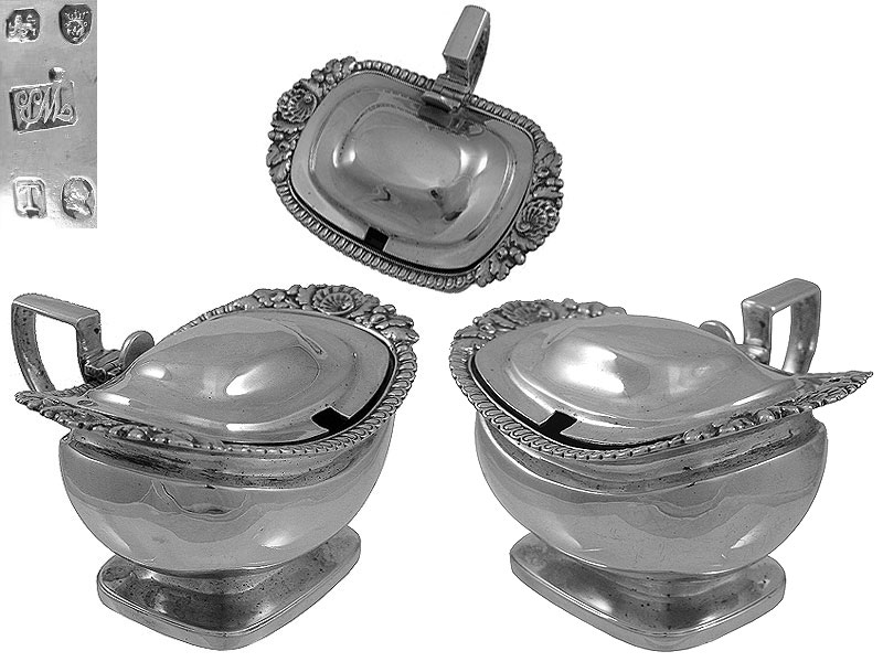 Pair of George III Mustard Pots London 1814